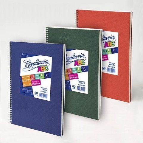 Cuaderno Rivadavia ABC 21x27 c/esp TD 60h raya