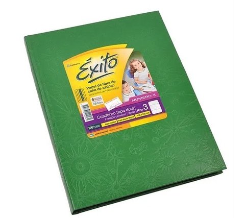 Cuaderno Exito 19x24 forrado T/D 48 hjs