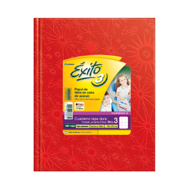 Imagen ilustrativa de CUADERNO EXITO 19x24 E3 ARAÑA T/D. 100 H # VERDE
