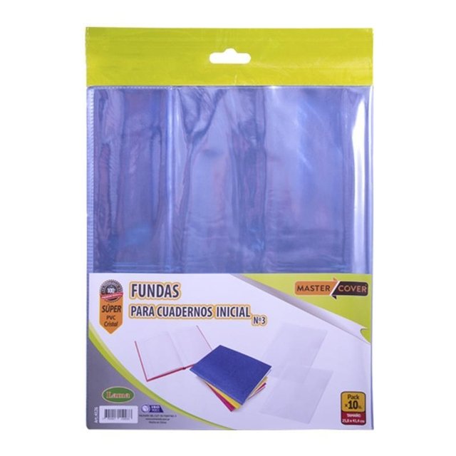 Funda PVC Lama 4125 p/cuaderno ABC paq x 10