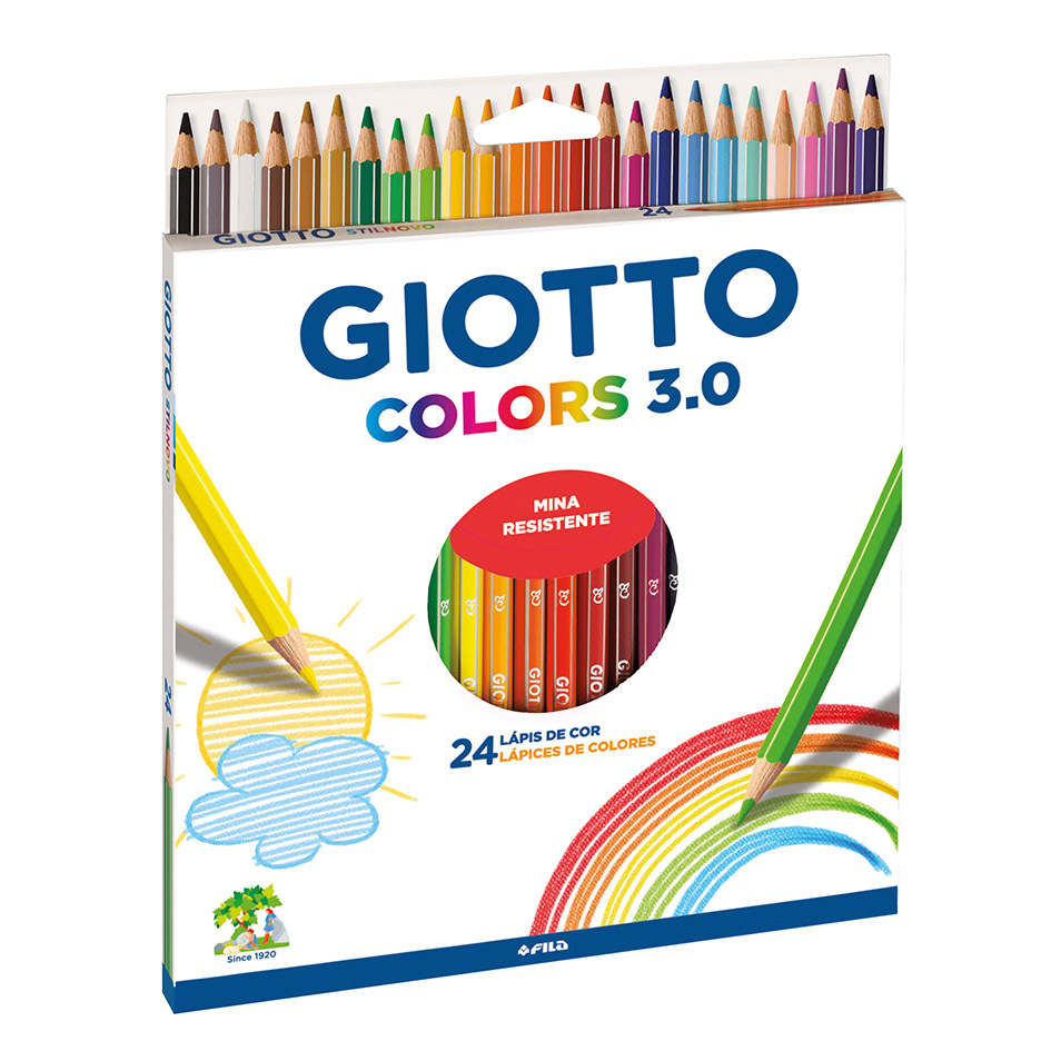 Lapices de colores Giotto Stilnovo x 24 largos