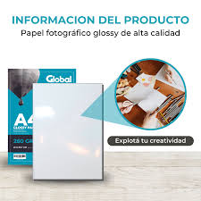Imagen ilustrativa de PAPEL ESPECIAL GLOSSY A4 135 GS ADHES. 20H INK-JET 16516