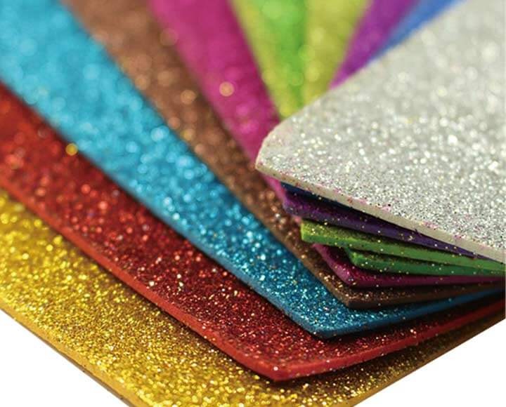 Goma Eva super glitter 40x60 oro