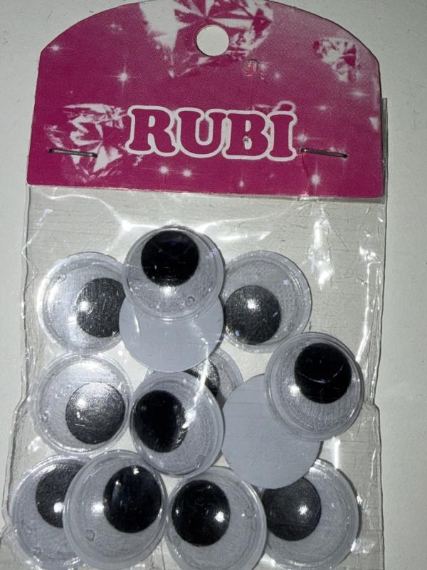 Imagen ilustrativa de ACCESORIOS RUBI 13 OJITO MOVIL x 32 UNID.