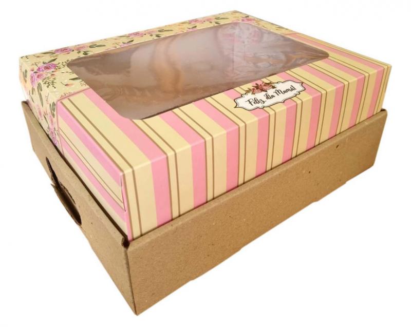 Caja desayuno mediana impresa mamá 30x25x12