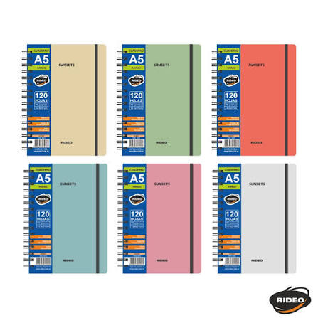 Imagen ilustrativa de CUADERNO RIDEO 3525 A5 SUNSETS 120 H =
