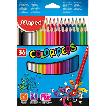 Imagen ilustrativa de PINTURITAS MAPED COLOR PEPS x36 U. LARGOS