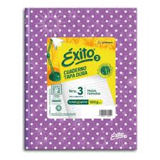 Imagen ilustrativa de CUADERNO EXITO 19x24 E3 LUNARES T/D. 48 H = LILA
