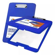 Imagen ilustrativa de PORTABLOCKS EZCO A4 C/DEP AZUL PLAST