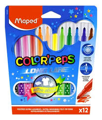 Imagen ilustrativa de MARCADOR MAPED COLOR PEPS x 12 U. LONG LIFE