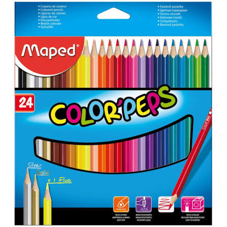 Imagen ilustrativa de PINTURITAS MAPED COLOR PEPS x24 U. STRONG