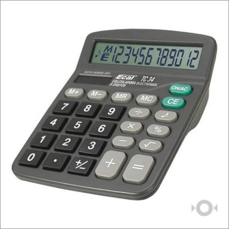 Imagen ilustrativa de CALCULADORAS ECAL TC34 12DIG MEDIANA