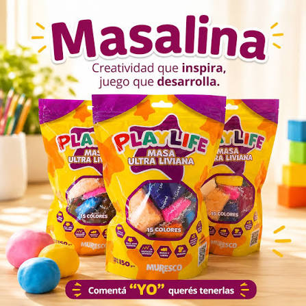Imagen ilustrativa de MASA PLAYLIFE 150 GS X 15 UNID. -MASALINA-