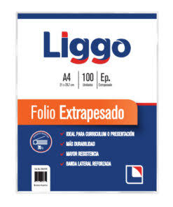 Imagen ilustrativa de FOLIOS LIGGO EXTRAPESADO 70 MIC A4 x10 U.