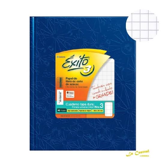 Imagen ilustrativa de CUADERNO EXITO 19x24 E3 ARAÑA T/D. 48 H # AZUL