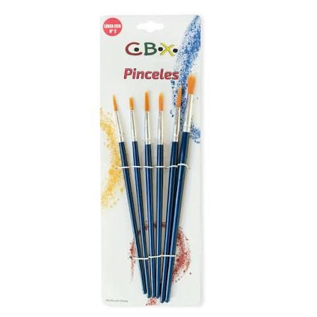 Imagen ilustrativa de PINCEL CBX LINEA ECO P. REDONDA Nro 2 SET x 6 U.