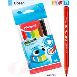 Imagen ilustrativa de MARCADOR MAPED COLOR PEPS OCEAN x  6 U.