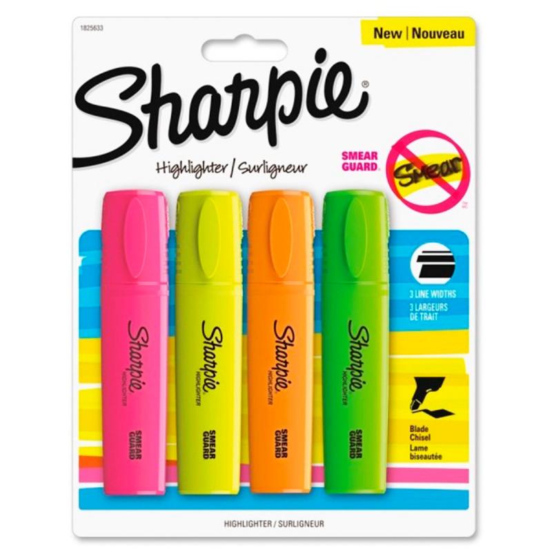 Imagen ilustrativa de RESALTADOR SHARPIE ACCENT BLADE x 4 UNID.