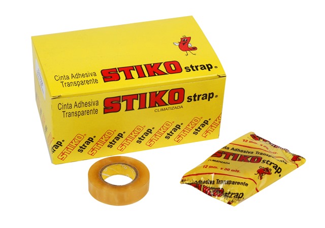 Cinta adhesiva Stiko 18mm x 25mts caja x 8