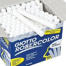 Imagen ilustrativa de TIZAS GIOTTO ROBERCOLOR BLANCA x 100 U.
