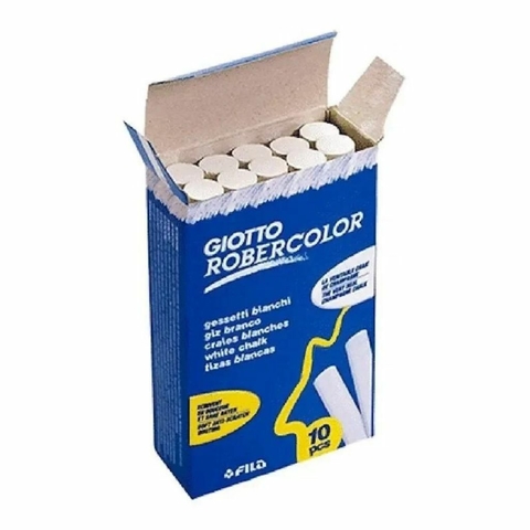 Tiza Giotto Robercolor x 10 un blanca