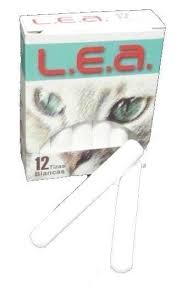 Imagen ilustrativa de TIZAS L.E.A BLANCA CAJA x 12 UNID.