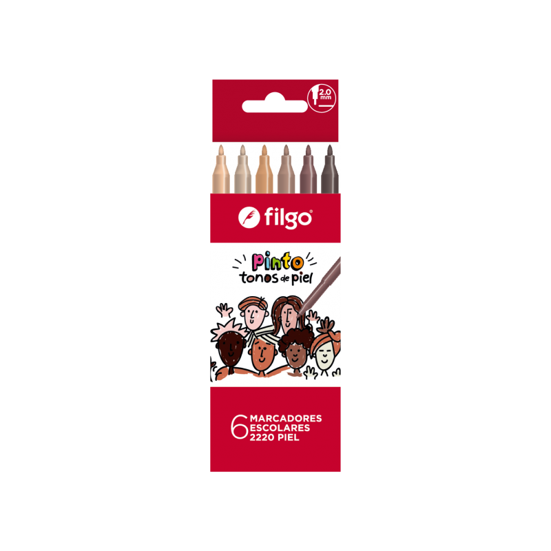 Imagen ilustrativa de MARCADOR FILGO PINTO x  6 U. PIEL