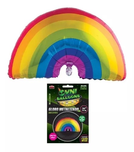 GLOBO METALIZADO 36" ARCO IRIS