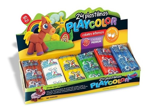 Plastilina Playcolor x 24 surtido