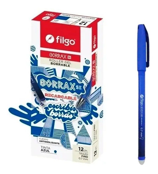 Lapicera Roller Filgo Borrax SE7 azul borrable