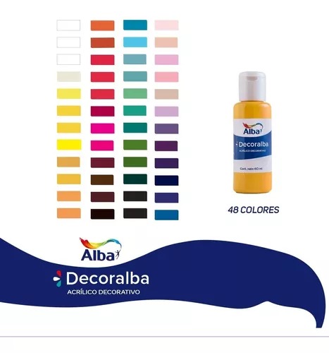 Decoralba Acrílico 60 ml colores varios