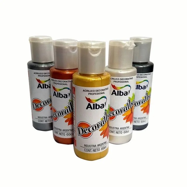 Decoralba Acrílico 60 ml colores perlados