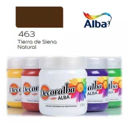 Decoralba Acrílico pote 200 ml colores varios