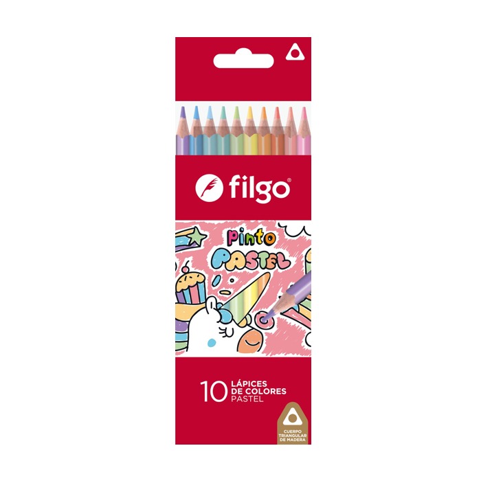 Lapices de colores Maped largos x 12 Pastel 832069